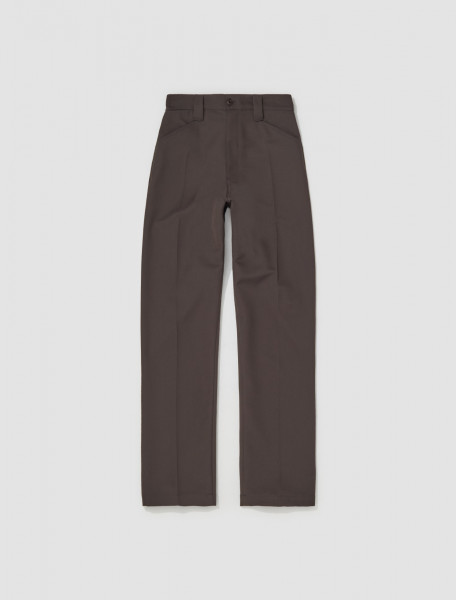 Lemaire - Straight Pants in Dark Brown - PA1076_LF483