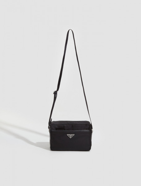 Prada - Re-Nylon and Saffiano Leather Shoulder Bag in Black - 2VH048_2DMH_F0002