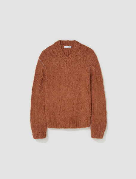 Acne Studios - Knitted Alpaca Mix Jumper in Ginger Brown - C60075-DH4