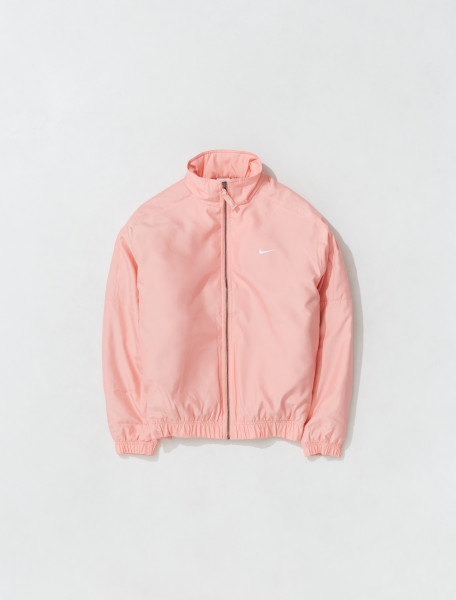 NIKE   NRG SOLO SWOOSH SATIN BOMBER JACKET IN BLEACHED CORAL   DN1266 697
