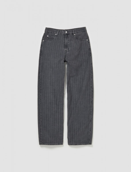 Our Legacy - Vast Cut Jeans in Washed Grey Torino Stripe - M2245VT