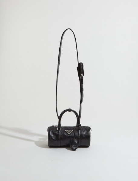 Prada - Antique Nappa Handbag in Black - 1BA389_UVL_F0002