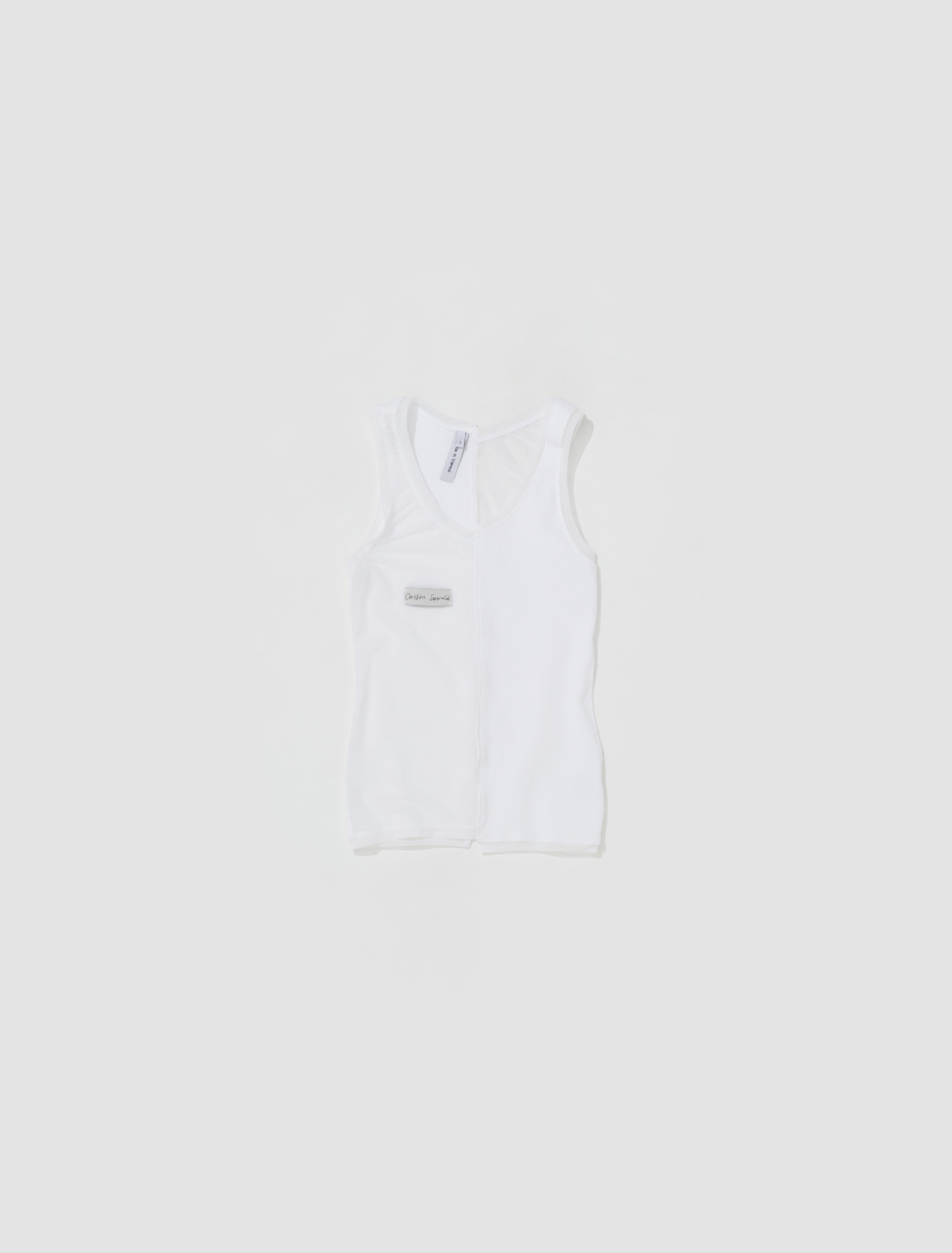 Christina Seewald Vest Top in White | Voo Store Berlin | Worldwide