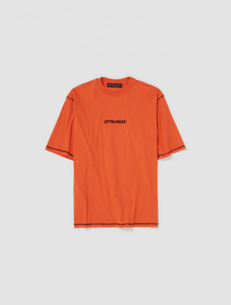 Ottolinger - Classic Logo T-Shirt in Cherry Tomato - 1501910