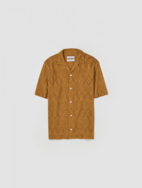 A Kind of Guise - Gioia Shirt in Mustard Crochet - 104 649