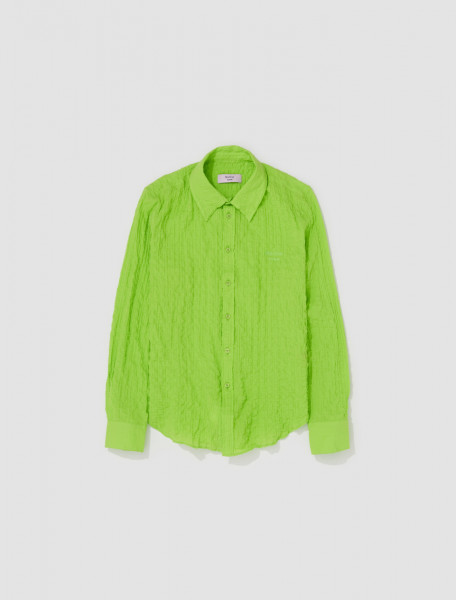 Martine Rose - Classic Shirt in Fluro Green - MRAW23401E