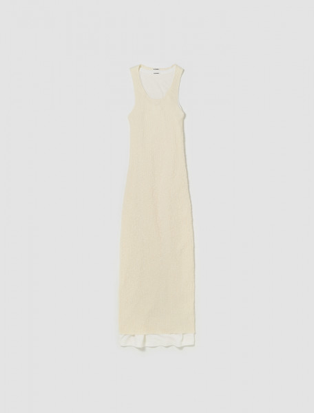 Jil Sander - Knit Dress with Jersey Linning in Latte - J40FV0110