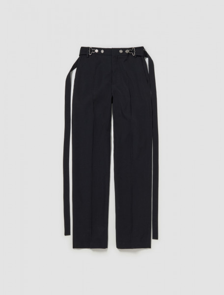 Jean Paul Gaultier - Pants With Overall Buckles Detail in Black - 24 25-F-PA131I-C042-00