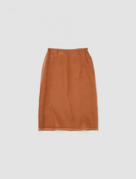 Prada - Organza Skirt in Rust - P123J_1344_F0033
