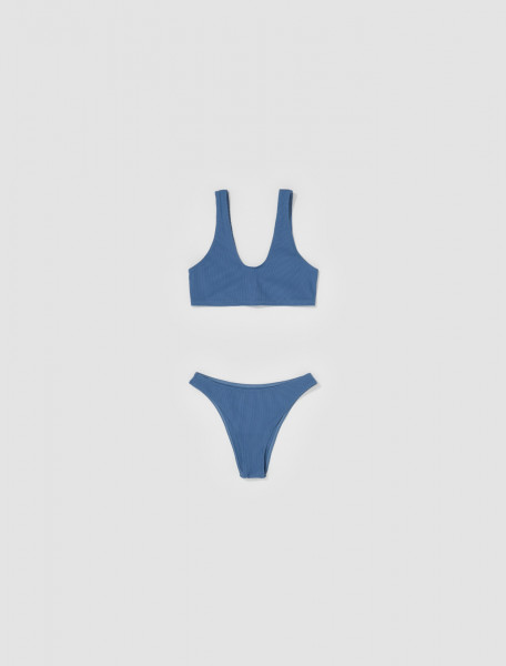 Lido - Trentuno Rib Bikini in Mid Blue - 799653291360