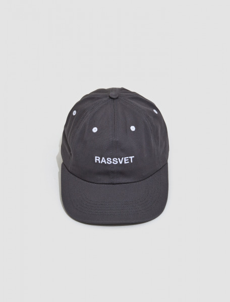 RASSVET - Woven 6-Panel Logo Cap in Grey - PACC13K012_2