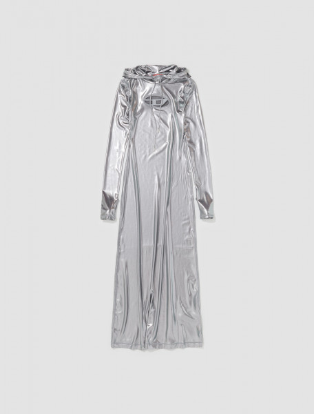 Diesel - D-Mathilde-L1 Maxi Dress in Silver Metallic - A11036-0NIAL