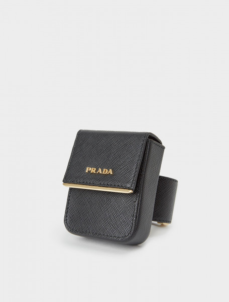 242-1IB347-2DL0-F0002 PRADA Saffiano Leather Pouch Bracelet