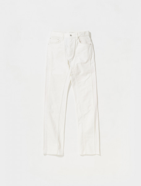 Y PROJECT   CLASSIC FRONT PANEL JEANS IN WHITE   JEAN13 S22 D31 WHITE