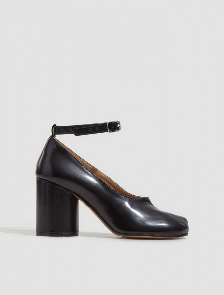 Maison Margiela - Tabi Leather Heels in Black - S34WL0021-PS679-T8013