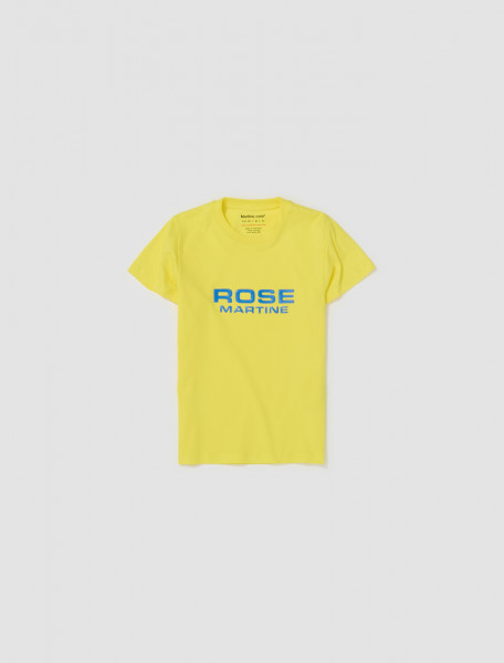 Martine Rose - Shrunken T-Shirt in Acid Yellow - CMRSS24629