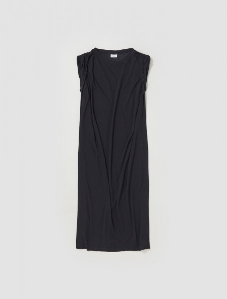 Dries Van Noten - Hatty Long Jersey Dress in Black - 231-011115-6606-900