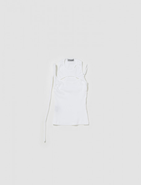 Ottolinger - Layered Cut-Out Tank Top in White - 0408401-WHITE-XS