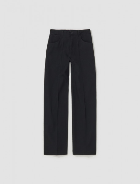 Jil Sander - Casual Style Wool Trousers in Black - J04KA0004
