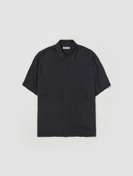 Jil Sander - Sustainable Fluid Viscose Shirt in Black - J22DL0112_J65022_001