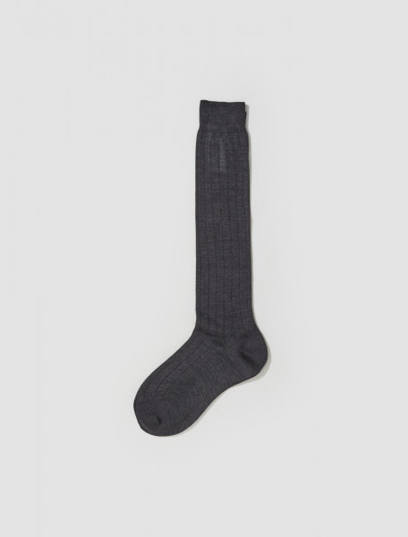 Miu Miu - Silk Socks in Grey - MCZ440_102E_F0031