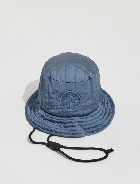 STONE ISLAND   PACKABLE BUCKET HAT IN BLUE   MO771599876_V0046