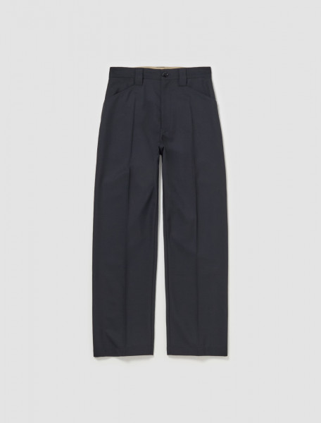 Lemaire - Straight Pants in Marine Melange - PA1076-LF1048