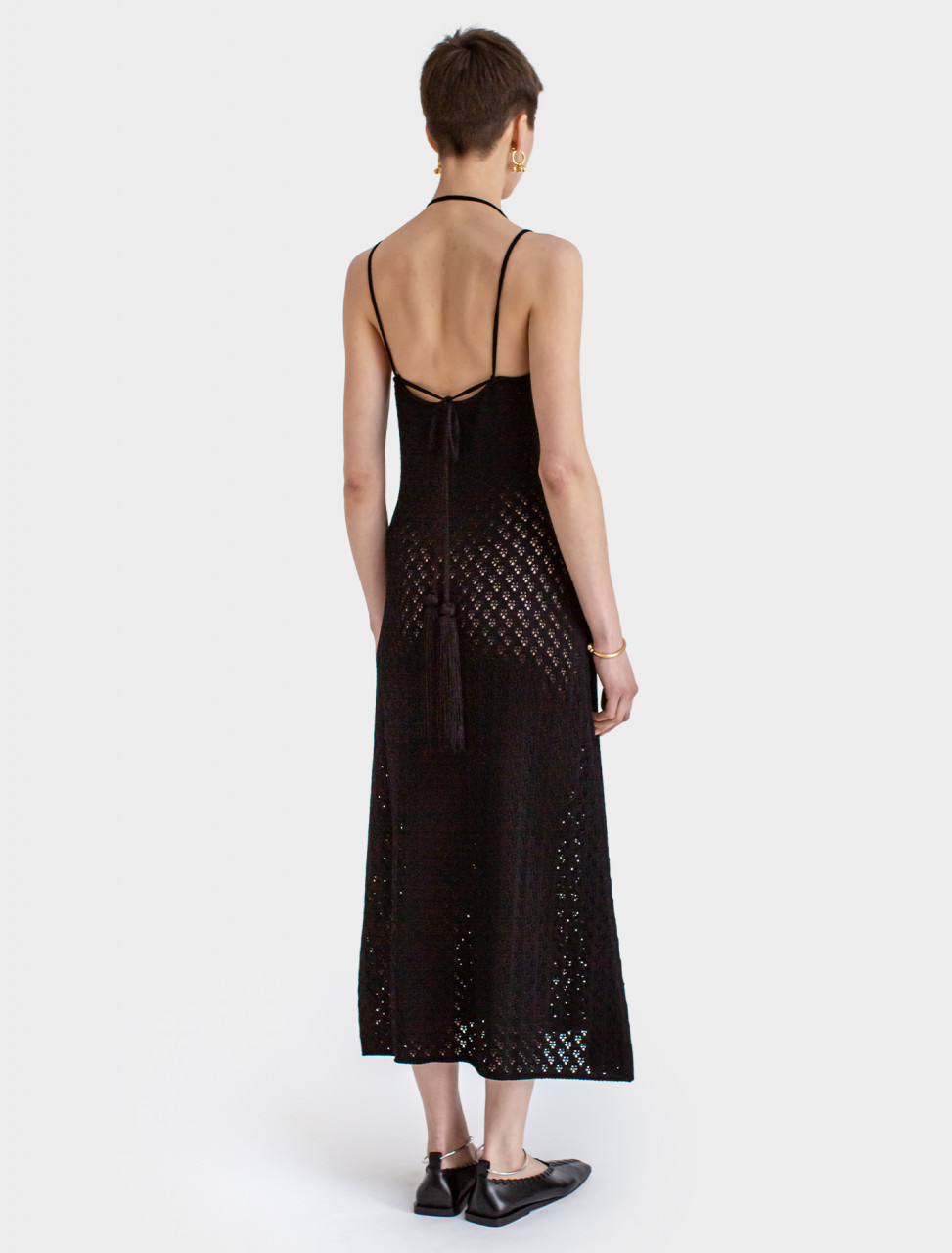 Jil Sander Knitted Dress in Black | Voo Store Berlin | Worldwide Shipping