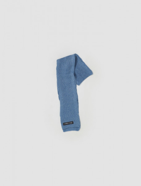 OUR LEGACY   FLOSS SCARF IN FUNKY BLUE ACRYLIC   A4228FF