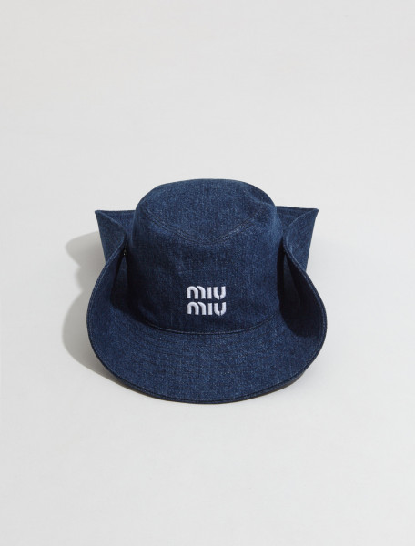 Miu Miu - Denim Cowboy Hat in Blue - 5HC221_2F3W_F022X