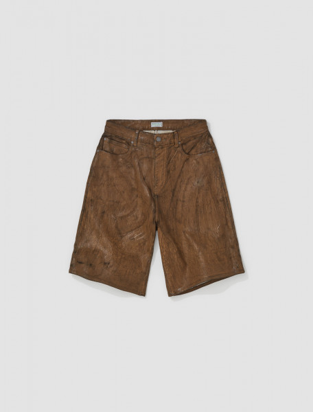 GUESS USA - Peeled Denim Shorts in Peeled Brown - M3BU50D54F0-F1FQ