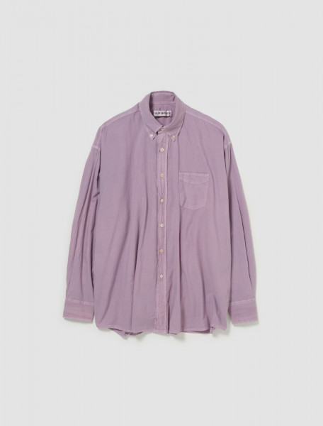 Our Legacy - Borrowed BD Shirt in Dusty Lilac Cotton Voile - M2242BDL
