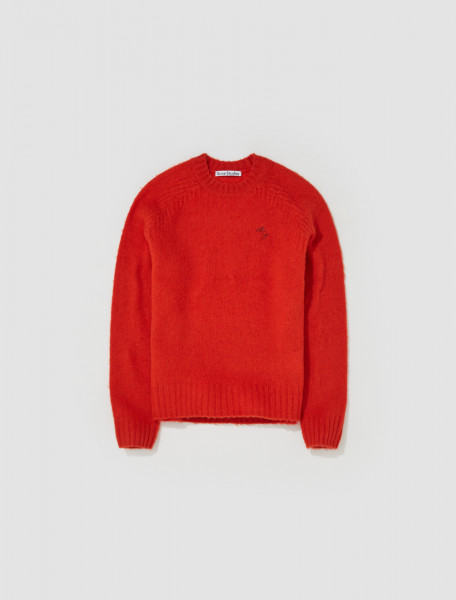 Acne Studios - Crewneck Jumper in Sharp Red - B60265-ACL-FN-MN-KNIT000401
