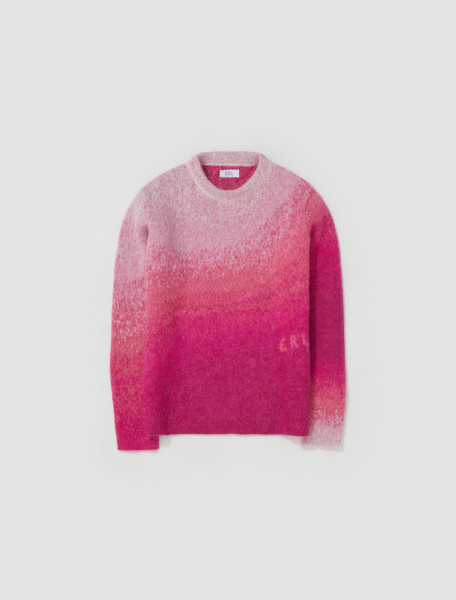 ERL   GRADIENT CREW NECK SWEATER IN PINK   ERL05N005