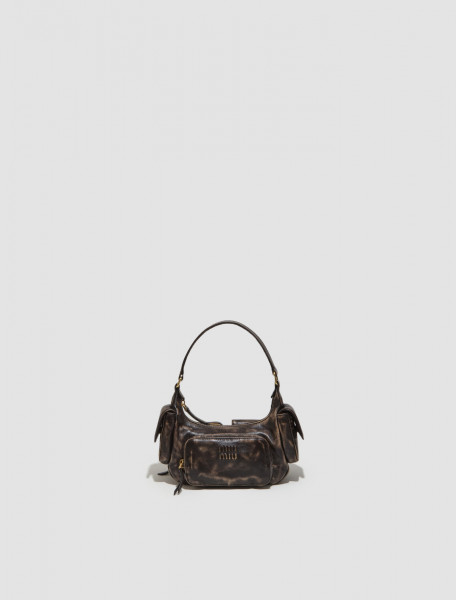 Miu Miu - Nappa Leather Pocket Bag in Sand & Coffee - 5BC146_2F8T_F0V6L