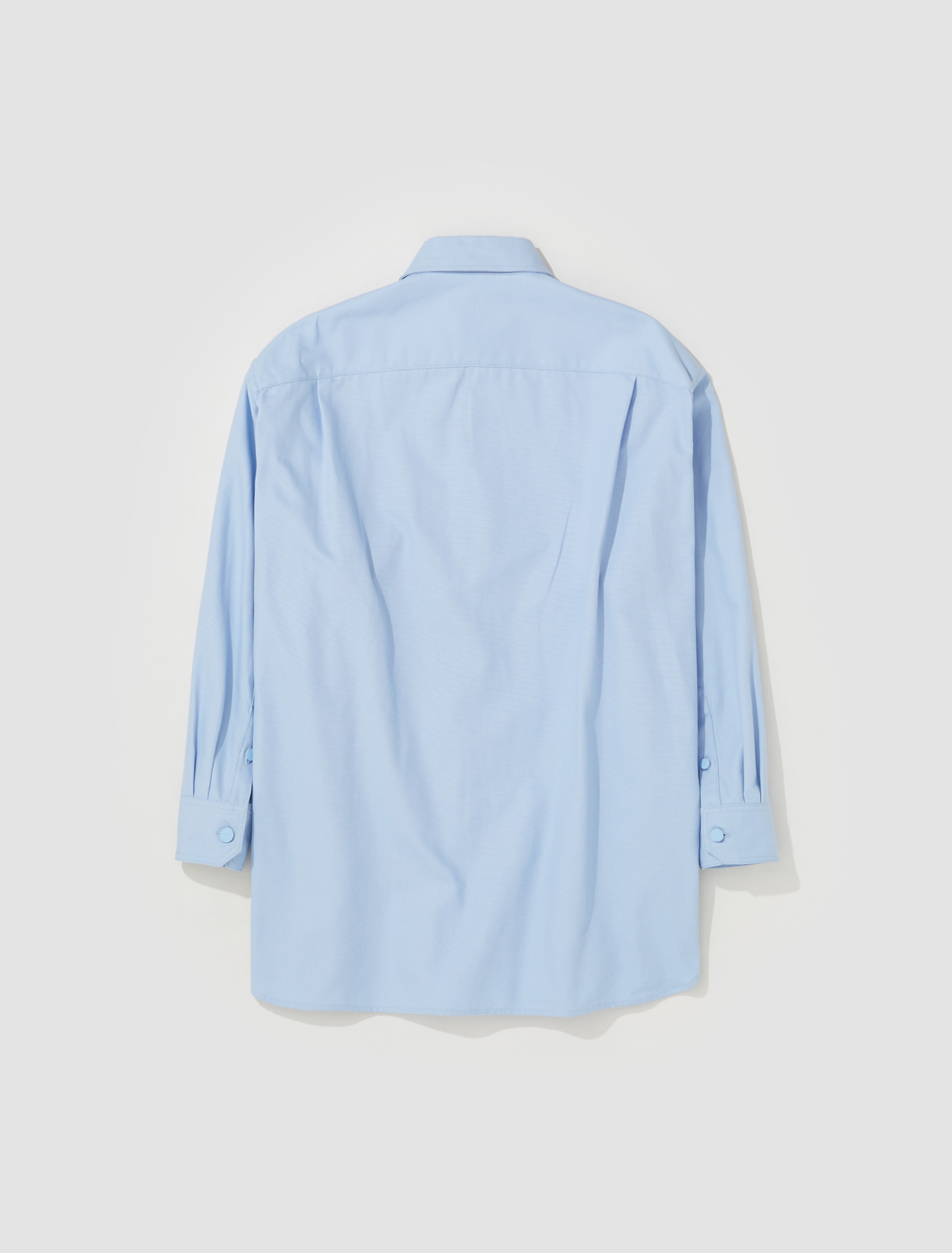 archivo ganador dramático Raf Simons Oversized Denim Shirt with Leather Patch in Light Blue | Voo  Store Berlin | Worldwide Shipping