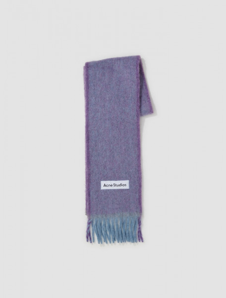 Acne Studios - Mohair Wool Fringe Scarf in Lavender Purple - CA0290-ADH000