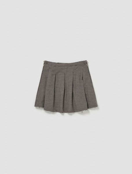 Our Legacy - Object Skirt in Old Money Check - W2244OOM