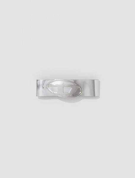 Diesel - Leather Belt in Silver - X09710-P1660