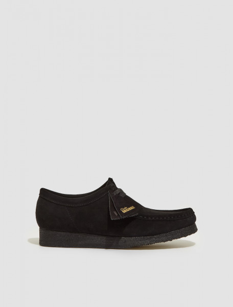 Clarks - Wallabee Shoes in Black Suede - 261555224