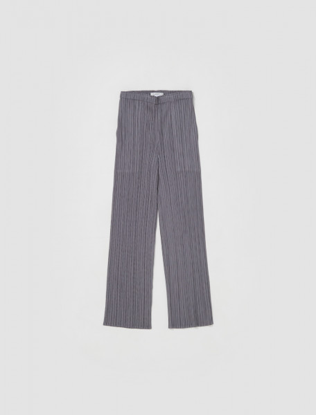 PLEATS PLEASE ISSEY MIYAKE   PLEATED TROUSERS IN GREY   PP28JF11112