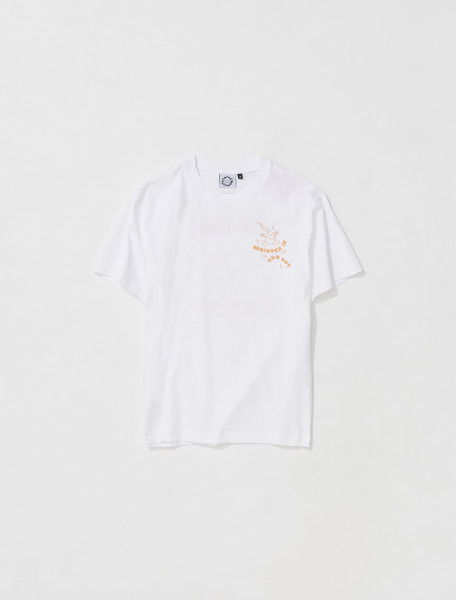 CARNE BOLLENTE   MOISTER IN SUN OUT SHORTSLEEVE T SHIRT IN WHITE   SS22TS07
