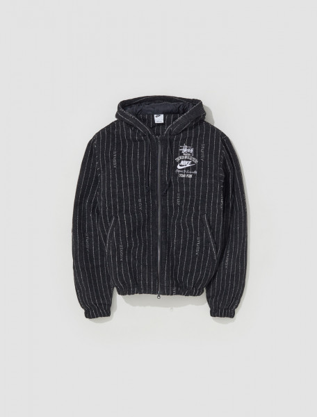 Nike - x Stüssy Striped Wool Jacket in Black - DR4023-010
