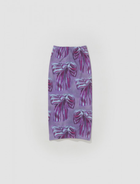 Acne Studios - Printed Skirt in Raspberry & Purple - AF0326-DDY-FN-WN-SKIR000553