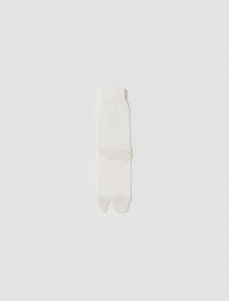 Maison Margiela - Tabi Socks in White - S51TL0051-S17868-101