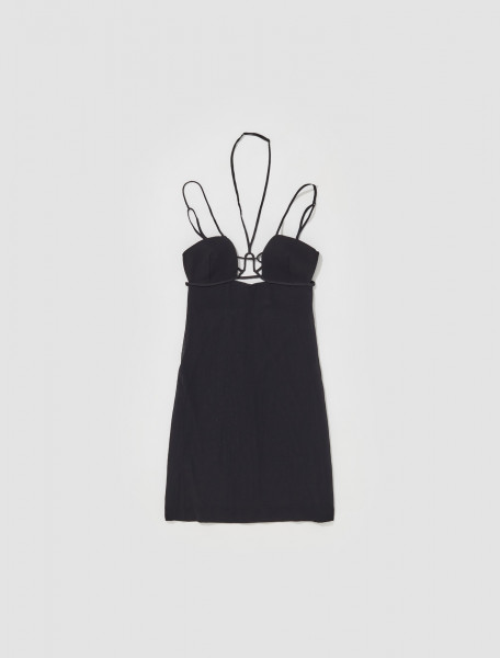 Nensi Dojaka - Under Wire Bra Mini Dress in Black - NDSS23-DR093