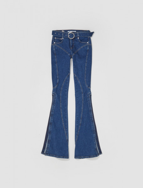 Trussardi - 5 Pocket Wide Flare Denim Jeans in Blue - 56J00225-1T006368