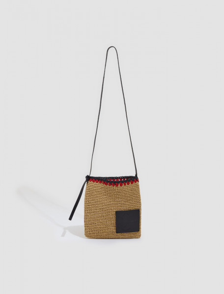 Jil Sander - Crochet Crossbody Bag in Natural - J42WG0018
