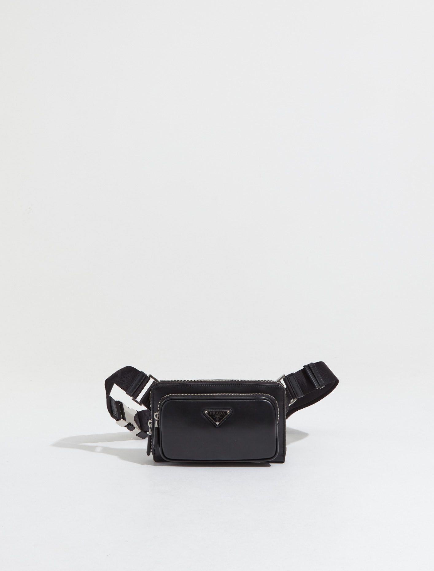 Prada Leather Belt Bag in Black | Voo Store Berlin | Worldwide Shipping