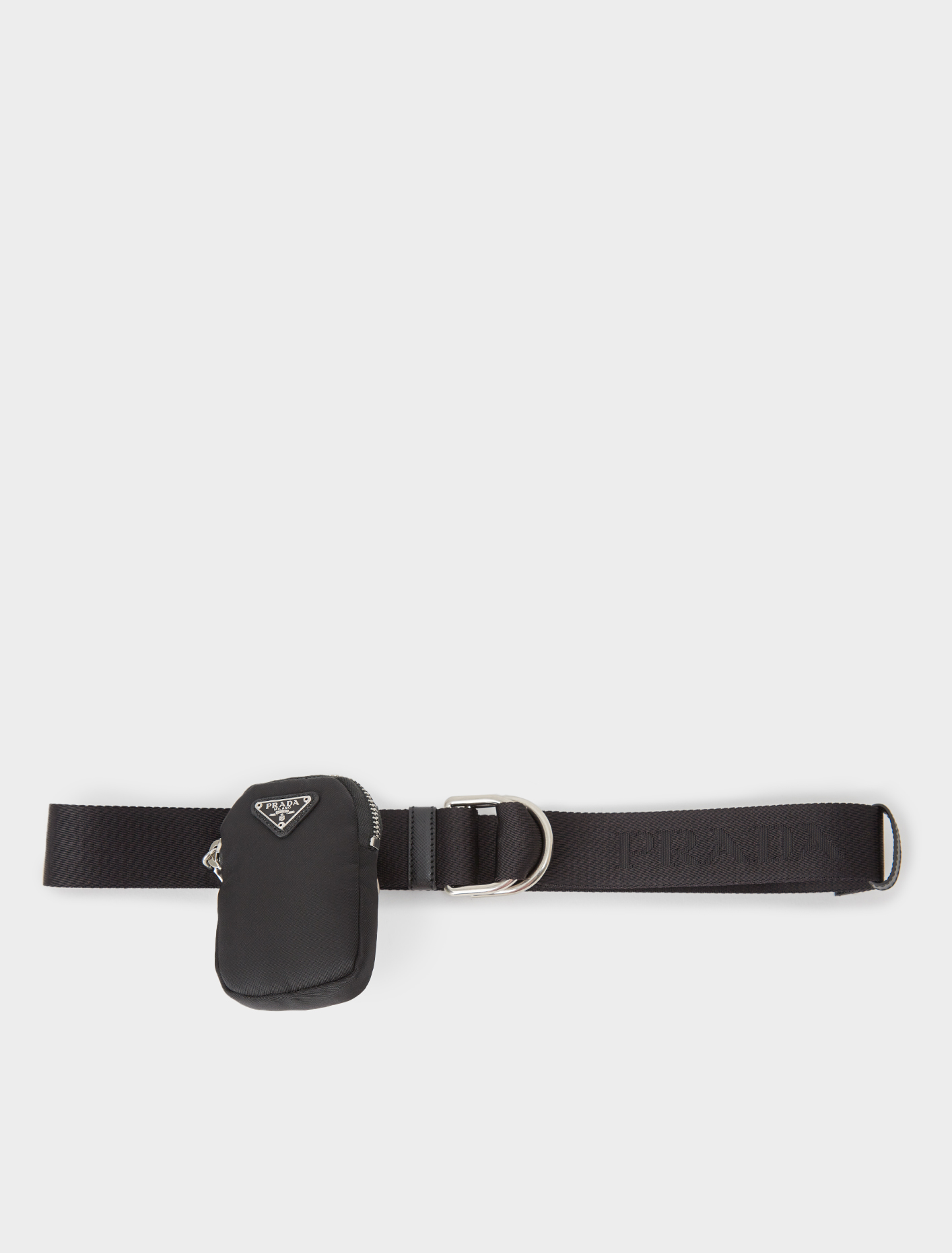 Prada Nylon Belt with Pouch in Black 
